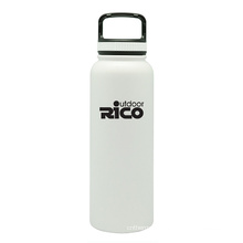 Durable Stainless Steel Vacuum Sports Bottle White 40oz